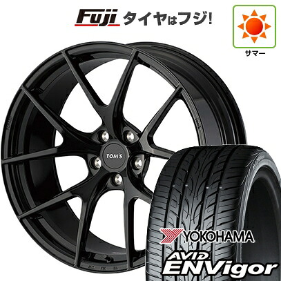 【新品国産車用5穴114.3】 夏タイヤ ホイール4本セット 245/40R19 ヨコハマ エイビッド エンビガーS321 TOMS トムス(トヨタ車専用) TWF03 8.5J 19インチ(送料無料)