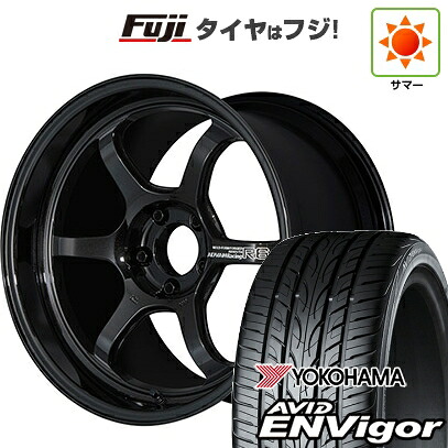 【新品国産車用5穴100】 夏タイヤ ホイール4本セット 225/55R18 ヨコハマ エイビッド エンビガーS321 ヨコハマ アドバンレーシング R6 8J 18インチ(送料無料)