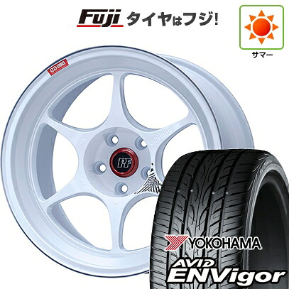 【新品国産車用5穴114.3】 夏タイヤ ホイール4本セット 235/50R18 ヨコハマ エイビッド エンビガーS321 ENKEI エンケイ PerformanceLine PF06 マシニングホワイト 8.5J 18インチ(送料無料)|フジコーポレーション