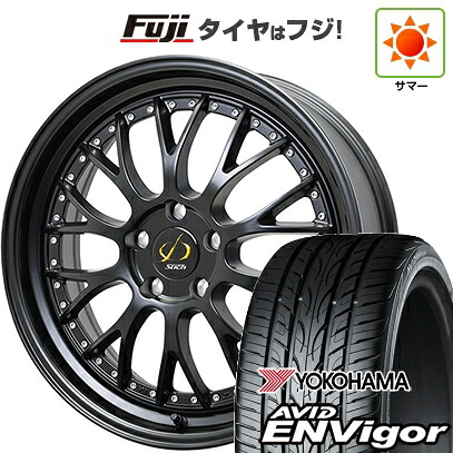 【新品国産車用5穴114.3】 夏タイヤ ホイール4本セット 225/55R19 ヨコハマ エイビッド エンビガーS321 ホットスタッフ シュティッヒ メッシュNR 8J 19インチ(送料無料)