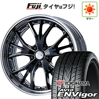 【新品国産車用5穴100】 夏タイヤ ホイール4本セット 245/45R19 ヨコハマ エイビッド エンビガーS321 エムズスピード JJランチャ 7.5J 19インチ(送料無料)