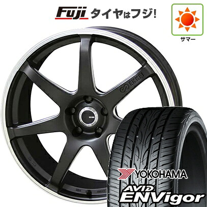 【新品国産車用5穴100】 夏タイヤ ホイール4本セット 225/55R18 ヨコハマ エイビッド エンビガーS321 ENKEI エンケイ TUNING SC38【限定】 8J 18インチ(送料無料)