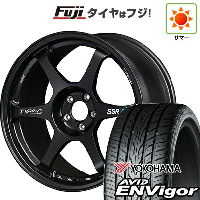 【新品国産車用5穴100】 夏タイヤ ホイール4本セット 225/55R18 ヨコハマ エイビッド エンビガーS321 SSR Type-c FORGED 8J 18インチ(送料無料)