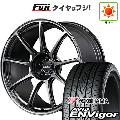 【新品国産車用5穴114.3】 夏タイヤ ホイール4本セット 245/35R21 ヨコハマ エイビッド エンビガーS321 RAYS レイズ ボルクレーシング GT90 9J 21インチ(送料無料)