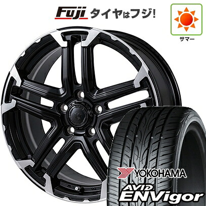 【新品国産車用5穴114.3】 夏タイヤ ホイール4本セット 225/45R18 ヨコハマ エイビッド エンビガーS321 モンツァ JPスタイル MJ-T 7.5J 18インチ(送料無料)