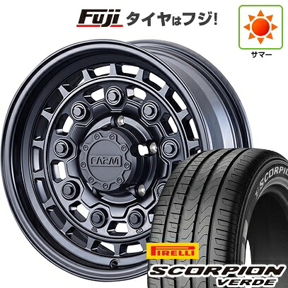 【新品】デリカD5 夏タイヤ ホイール4本セット 215/70R16 ピレリ スコーピオン ヴェルデ モーターファーム ローグナイン 7J 16インチ(送料無料)