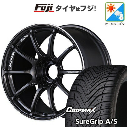 【新品国産車用5穴114.3】 オールシーズンタイヤ ホイール4本セット 225/40R18 グリップマックス シュアグリップ オールシーズン(限定) ヨコハマ アドバンレーシング RSIII 9J 18インチ(送料無料)