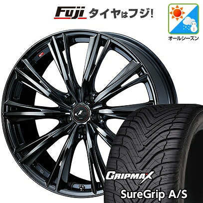 【新品国産車用5穴114.3】 オールシーズンタイヤ ホイール4本セット 235/60R18 グリップマックス シュアグリップ オールシーズン(限定) WEDS ウェッズ レオニス WX 7J 18インチ(送料無料)｜フジコーポレーション