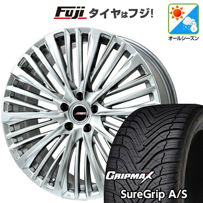 【新品国産車用5穴114.3】 オールシーズンタイヤ ホイール4本セット 235/55R19 グリップマックス シュアグリップ オールシーズン(限定2024年製) プレミックス MER-X 7.5J 19インチ(送料無料)