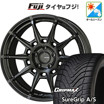 【新品国産車用5穴100】 オールシーズンタイヤ ホイール4本セット 225/40R18 グリップマックス シュアグリップ オールシーズン(限定) 共豊 ガレルナ レフィーノ 8.5J 18インチ(送料無料)