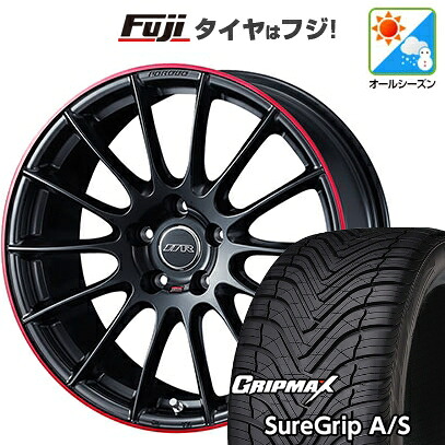 【新品国産車用5穴100】 オールシーズンタイヤ ホイール4本セット 225/40R18 グリップマックス シュアグリップ オールシーズン(限定) WEDS ウェッズ 11R 8J 18インチ(送料無料)|フジコーポレーション