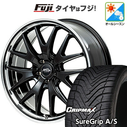 【新品国産車用5穴114.3】 オールシーズンタイヤ ホイール4本セット 235/50R18 グリップマックス シュアグリップ オールシーズン(限定) MID WHEELS エグゼ7 7J 18インチ(送料無料)|フジコーポレーション