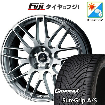 【新品国産車用5穴114.3】 オールシーズンタイヤ ホイール4本セット 235/55R19 グリップマックス シュアグリップ オールシーズン(限定2024年製) WEDS ウェッズ デルモア LC.S レクサス・トヨタ車専用 8J 19インチ(送料無料)