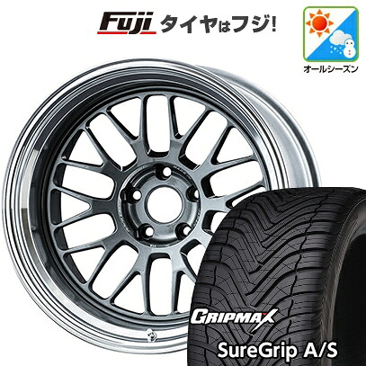 【新品国産車用5穴100】 オールシーズンタイヤ ホイール4本セット 225/40R18 グリップマックス シュアグリップ オールシーズン(限定) RAYS レイズ ボルクレーシング 21A 8.5J 18インチ(送料無料)