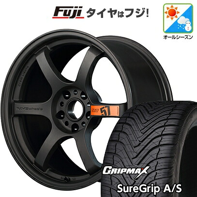 【新品国産車用5穴114.3】 オールシーズンタイヤ ホイール4本セット 235/50R18 グリップマックス シュアグリップ オールシーズン(限定) RAYS レイズ グラムライツ 57DR SPEC-D 8.5J 18インチ(送料無料)