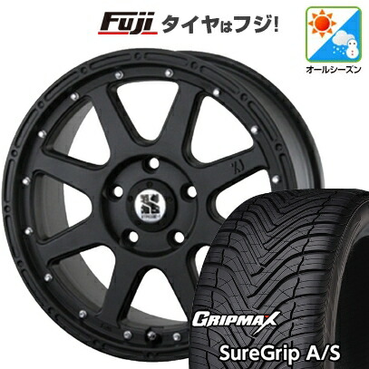 【新品国産車用5穴114.3】 オールシーズンタイヤ ホイール4本セット 235/50R18 グリップマックス シュアグリップ オールシーズン(限定) MLJ エクストリームJ 8J 18インチ(送料無料)