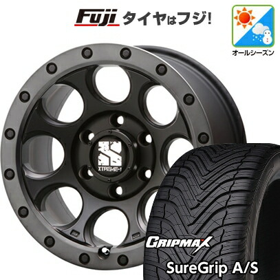【新品国産車用5穴114.3】 オールシーズンタイヤ ホイール4本セット 235/60R18 グリップマックス シュアグリップ オールシーズン(限定) MLJ エクストリームJ XJ03 8J 18インチ(送料無料)
