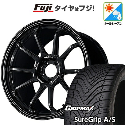 【新品国産車用5穴114.3】 オールシーズンタイヤ ホイール4本セット 235/55R19 グリップマックス シュアグリップ オールシーズン(限定2024年製) ヨコハマ アドバンレーシング RZ-DF2 8.5J 19インチ(送料無料)｜フジコーポレーション
