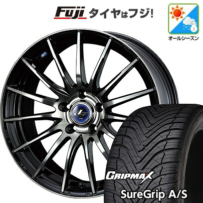 【新品国産車用5穴114.3】 オールシーズンタイヤ ホイール4本セット 225/40R18 グリップマックス シュアグリップ オールシーズン(限定) WEDS ウェッズ レオニス NAVIA 05 8J 18インチ(送料無料)|フジコーポレーション