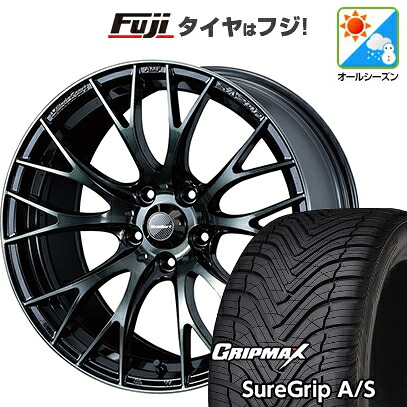 【新品国産車用5穴100】 オールシーズンタイヤ ホイール4本セット 225/40R18 グリップマックス シュアグリップ オールシーズン(限定) WEDS ウェッズスポーツ SA-20R 8.5J 18インチ(送料無料)