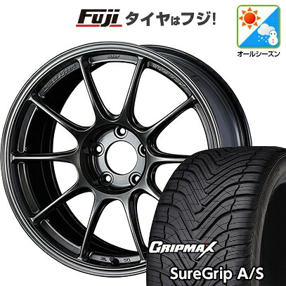 【新品国産車用5穴114.3】 オールシーズンタイヤ ホイール4本セット 225/40R18 グリップマックス シュアグリップ オールシーズン(限定) WEDS ウェッズスポーツ TC-105X 9J 18インチ(送料無料)