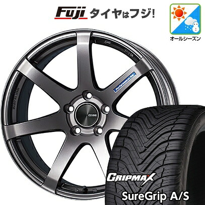 【新品国産車用5穴100】 オールシーズンタイヤ ホイール4本セット 225/40R19 グリップマックス シュアグリップ オールシーズン(限定) ENKEI エンケイ PerformanceLine PF07 8J 19インチ(送料無料)｜フジコーポレーション