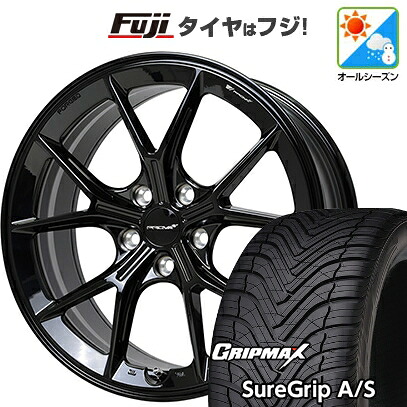 【新品国産車用5穴114.3】 オールシーズンタイヤ ホイール4本セット 225/55R18 グリップマックス シュアグリップ オールシーズン(限定) ホットスタッフ プローバ ラフィナート スバル車専用 8J 18インチ(送料無料)