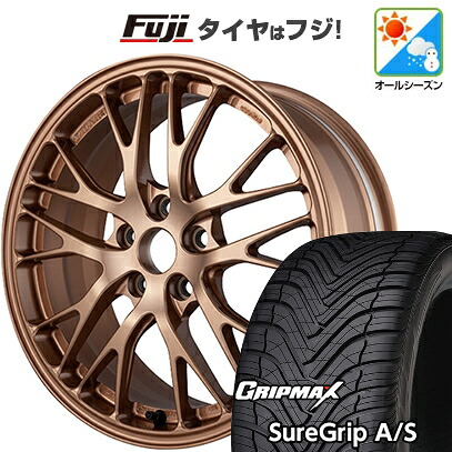 【新品国産車用5穴100】 オールシーズンタイヤ ホイール4本セット 225/40R18 グリップマックス シュアグリップ オールシーズン(限定) ブリヂストン ポテンザ RW007 8.5J 18インチ(送料無料)
