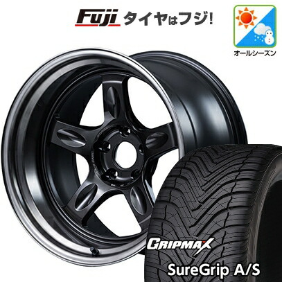 【新品国産車用5穴114.3】 オールシーズンタイヤ ホイール4本セット 225/40R18 グリップマックス シュアグリップ オールシーズン(限定) RAYS レイズ ボルクレーシング 21C spec-PW 8.5J 18インチ(送料無料)