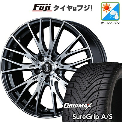 【新品国産車用5穴114.3】 オールシーズンタイヤ ホイール4本セット 235/50R18 グリップマックス シュアグリップ オールシーズン(限定) コーセイ MZ-GROW VM25R 8J 18インチ(送料無料)