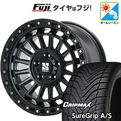 【新品国産車用5穴114.3】 オールシーズンタイヤ ホイール4本セット 235/60R18 グリップマックス シュアグリップ オールシーズン(限定) MLJ エクストリームJ XJ08 8J 18インチ(送料無料)