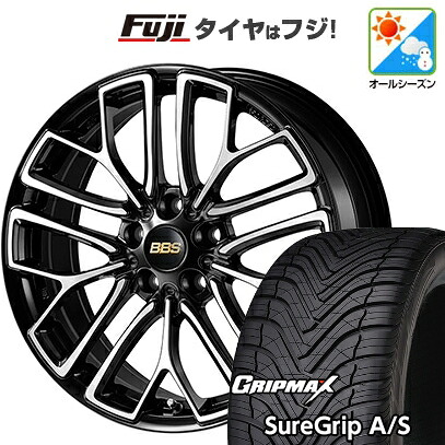【新品国産車用5穴114.3】 オールシーズンタイヤ ホイール4本セット 235/60R18 グリップマックス シュアグリップ オールシーズン(限定) BBS JAPAN RE-X 7.5J 18インチ(送料無料)