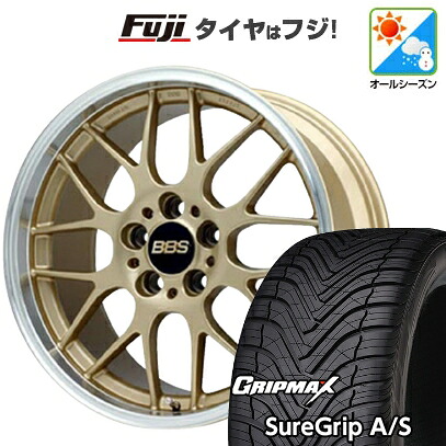 【新品国産車用5穴114.3】 オールシーズンタイヤ ホイール4本セット 235/55R19 グリップマックス シュアグリップ オールシーズン(限定2024年製) BBS JAPAN RG-R 8J 19インチ(送料無料) 281,655円