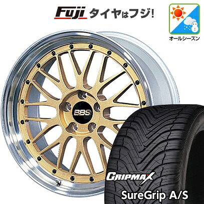 【新品国産車用5穴100】 オールシーズンタイヤ ホイール4本セット 225/40R18 グリップマックス シュアグリップ オールシーズン(限定) BBS JAPAN LM 8.5J 18インチ(送料無料)