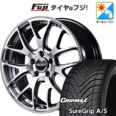 【新品国産車用5穴114.3】 オールシーズンタイヤ ホイール4本セット 235/50R18 グリップマックス シュアグリップ オールシーズン(限定) RAYS レイズ ホムラ 2X7FA-C 7.5J 18インチ(送料無料)