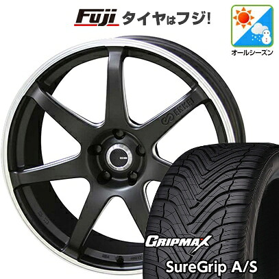 【新品国産車用5穴100】 オールシーズンタイヤ ホイール4本セット 225/55R18 グリップマックス シュアグリップ オールシーズン(限定) ENKEI エンケイ TUNING SC38【限定】 8J 18インチ(送料無料)