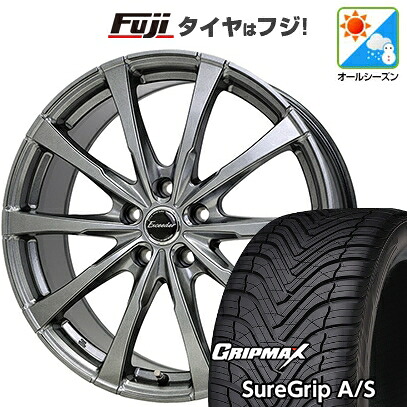 【新品国産車用5穴114.3】 オールシーズンタイヤ ホイール4本セット 225/45R18 グリップマックス シュアグリップ オールシーズン(限定) ホットスタッフ エクシーダー E08 7.5J 18インチ(送料無料)|フジコーポレーション