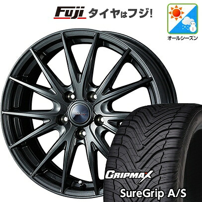 【新品国産車用5穴114.3】 オールシーズンタイヤ ホイール4本セット 235/60R18 グリップマックス シュアグリップ オールシーズン(限定) WEDS ウェッズ ヴェルバ スポルトII 7.5J 18インチ(送料無料)