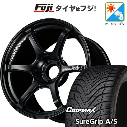 【新品国産車用5穴114.3】 オールシーズンタイヤ ホイール4本セット 225/40R18 グリップマックス シュアグリップ オールシーズン(限定) ヨコハマ アドバンレーシング RG-4 9J 18インチ(送料無料)｜フジコーポレーション 122,100円