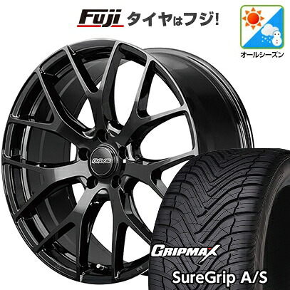 【新品国産車用5穴114.3】 オールシーズンタイヤ ホイール4本セット 245/40R20 グリップマックス シュアグリップ オールシーズン(限定) RAYS レイズ SEASON SELECTION ホムラ RS 2X7FT 8.5J 20インチ(送料無料)