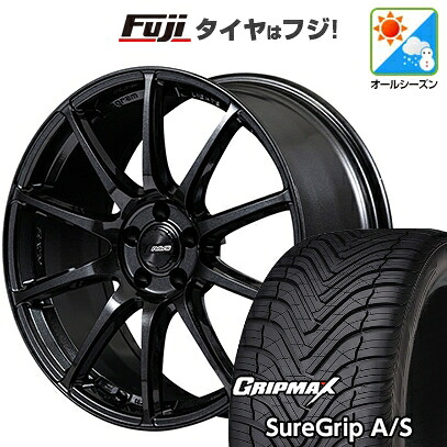 【新品国産車用5穴100】 オールシーズンタイヤ ホイール4本セット 225/40R18 グリップマックス シュアグリップ オールシーズン(限定) RAYS レイズ グラムライツ 57TR 7.5J 18インチ(送料無料)