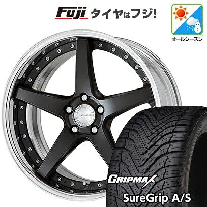 【新品国産車用5穴100】 オールシーズンタイヤ ホイール4本セット 225/40R19 グリップマックス シュアグリップ オールシーズン(限定) WORK ワーク グノーシスCV CVF 8J 19インチ(送料無料)