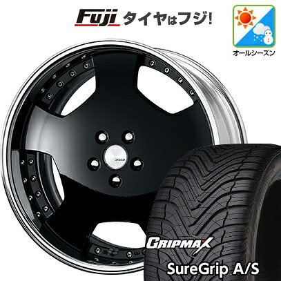 【新品国産車用5穴114.3】 オールシーズンタイヤ ホイール4本セット 225/40R18 グリップマックス シュアグリップ オールシーズン(限定) WORK ワーク ランベック LDZ 8J 18インチ(送料無料)