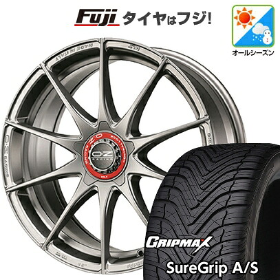 【新品国産車用5穴100】 オールシーズンタイヤ ホイール4本セット 225/40R18 グリップマックス シュアグリップ オールシーズン(限定) OZ フォーミュラHLT 7.5J 18インチ(送料無料)