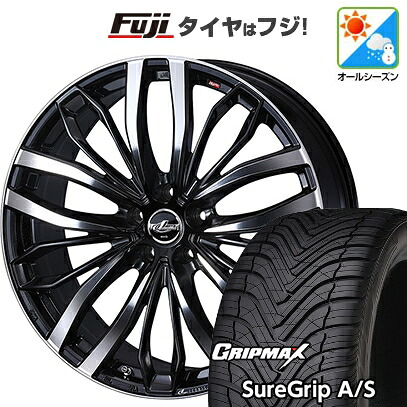 【新品国産車用5穴114.3】 オールシーズンタイヤ ホイール4本セット 235/55R19 グリップマックス シュアグリップ オールシーズン(限定2024年製) WEDS ウェッズ レオニス SC トヨタ・レクサス車専用 6.5J 19インチ(送料無料)