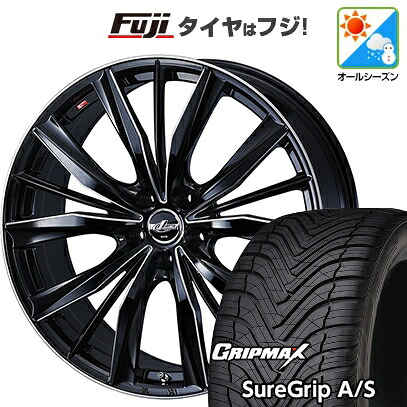 【新品国産車用5穴114.3】 オールシーズンタイヤ ホイール4本セット 235/60R18 グリップマックス シュアグリップ オールシーズン(限定) WEDS ウェッズ レオニス VX2 8J 18インチ(送料無料) 96,690円