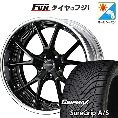 【新品国産車用5穴100】 オールシーズンタイヤ ホイール4本セット 225/55R18 グリップマックス シュアグリップ オールシーズン(限定) WEDS ウェッズ マーベリック 905S 7.5J 18インチ(送料無料)