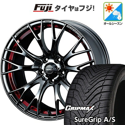【新品国産車用5穴100】 オールシーズンタイヤ ホイール4本セット 225/40R18 グリップマックス シュアグリップ オールシーズン(限定) WEDS ウェッズスポーツ SA-20R【限定】 8.5J 18インチ(送料無料)