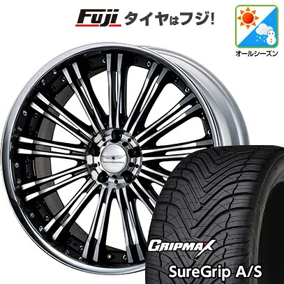 【新品国産車用5穴114.3】 オールシーズンタイヤ ホイール4本セット 235/55R19 グリップマックス シュアグリップ オールシーズン(限定2024年製) WALD ヴァルド レノヴァティオ 2P R12-C 8J 19インチ(送料無料)｜フジコーポレーション