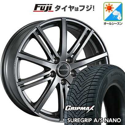 【新品国産車用5穴100】 オールシーズンタイヤ ホイール4本セット 225/60R17 グリップマックス シュアグリップ オールシーズン ナノ(限定) ブリヂストン バルミナ BR10 7J 17インチ(送料無料)｜フジコーポレーション 75,460円